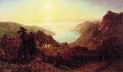 Albert Bierstadt Donner Lake from the Summit painting